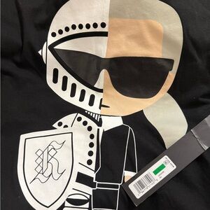 Karl Lagerfeld Graphic T-Shirt with Knight Design